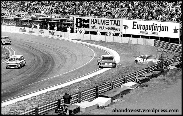 Banco Cup – Anderstorp 1974 – urspårad Porsche Carrera RNR – Kurt Simonsen